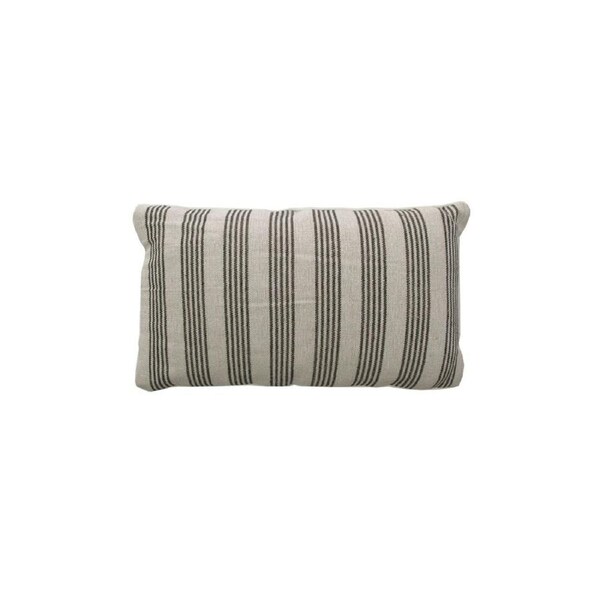 J Elliot Home Bondi Cotton/Jute Taupe Grey Oblong Filled Cushion 30 x 50 cm