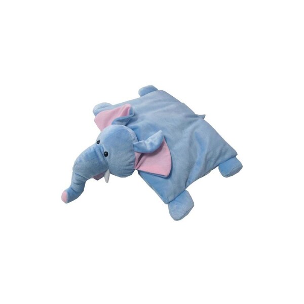 Elephant 2 in 1 Foldable Travel Toy Shaped Cushion 30 x 40 cm