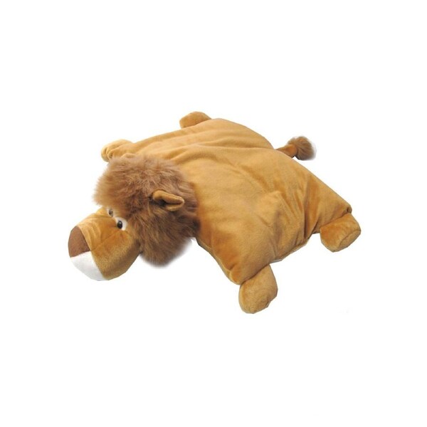Lion 2 in 1 Foldable Travel Toy Shaped Cushion 30 x 40 cm