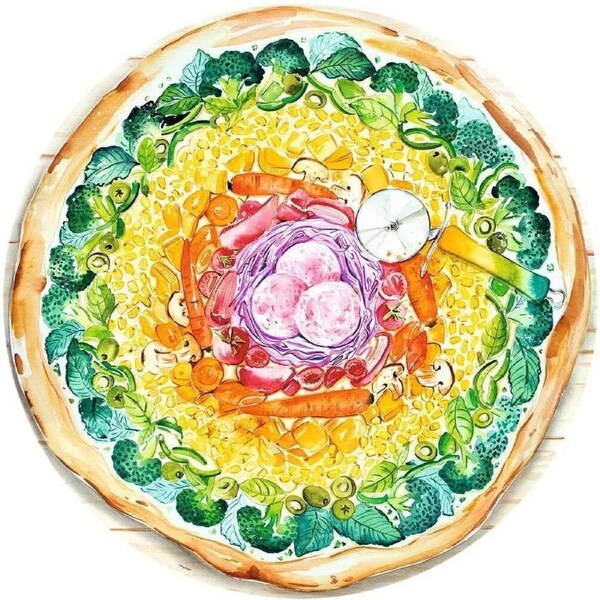 Ravensburger - Circle of Colours - Pizza 500pc