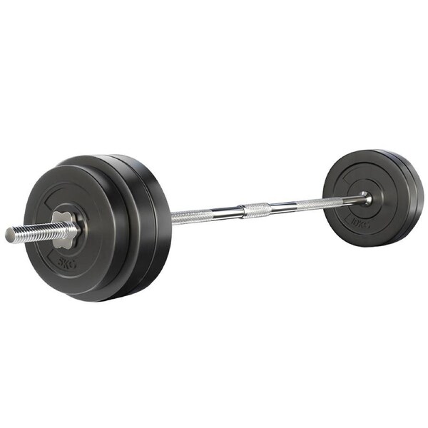 Everfit Barbell Set Barbell Bar and Weight Plates Bench Press Home Gym 18/28/38/48/58/68/78/88KG 58KG