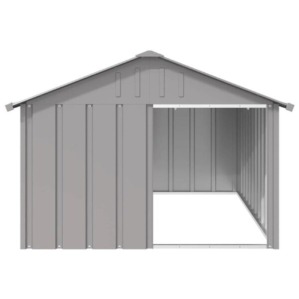 Outdoor Large Steel Pet Dog Puppy Animal Kennel Shelter House Home Bed Shed