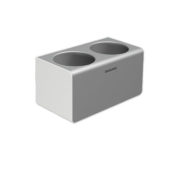 Hair Dryer Holder Storage Rack Curling Shelf Cup Bathroom Organizer Adhesive