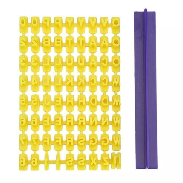 Fondant Cake Alphabet Letter Number Cookies Biscuit Stamp Embosser Molds Cutter