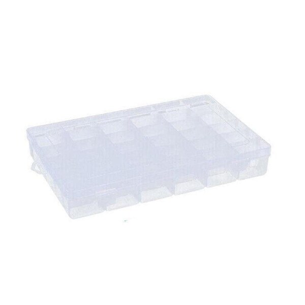 Plastic Compartment Storage Box Container Jewellery Bead Craft Organiser Case
