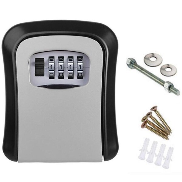 Wall Mounted High Security Storage 4 Digit Key Box With Combination Lock