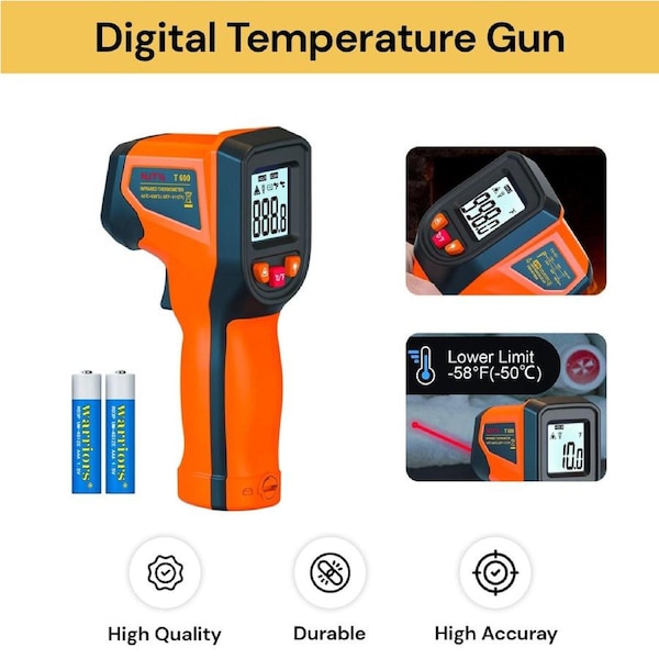 Laser Infrared Thermometer Non-Contact Digital Temperature Gun