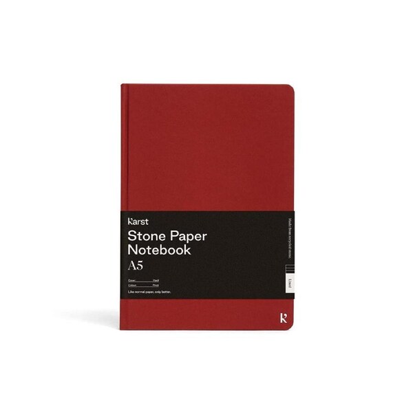 Karst Hard Cover A5 Notebook Grid Pinot
