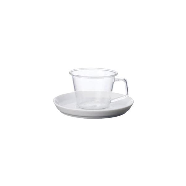 Kinto CAST Espresso Cup & Porcelain Saucer 90ml