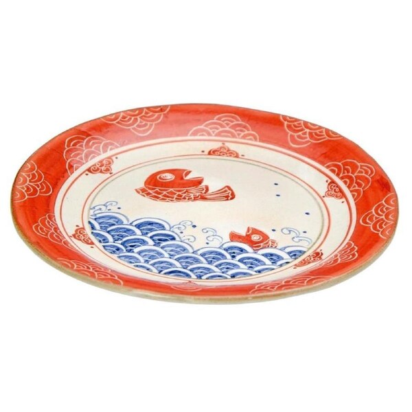 Kyoto Ware Koi Carp Plate 17cm