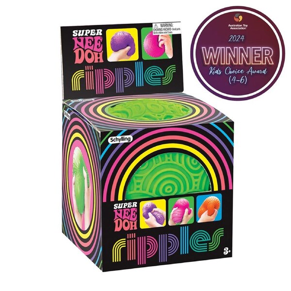 Schylling 11.5cm Ripples Super Nee Doh Kids Squeeze Sensory Toy Assorted 3y+