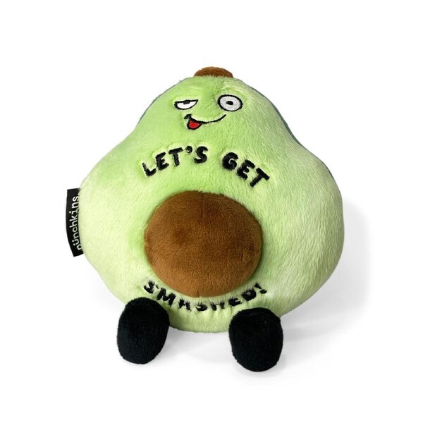 Punchkins Let's Get Smashed! Avocado Plush Stuffed Soft Cuddle Play Toy 15cm