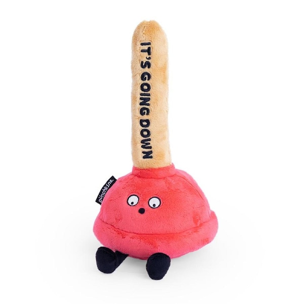 Punchkins Plunger About to Go Down Plush Stuffed Soft Sleep Cuddle Play Toy 20cm