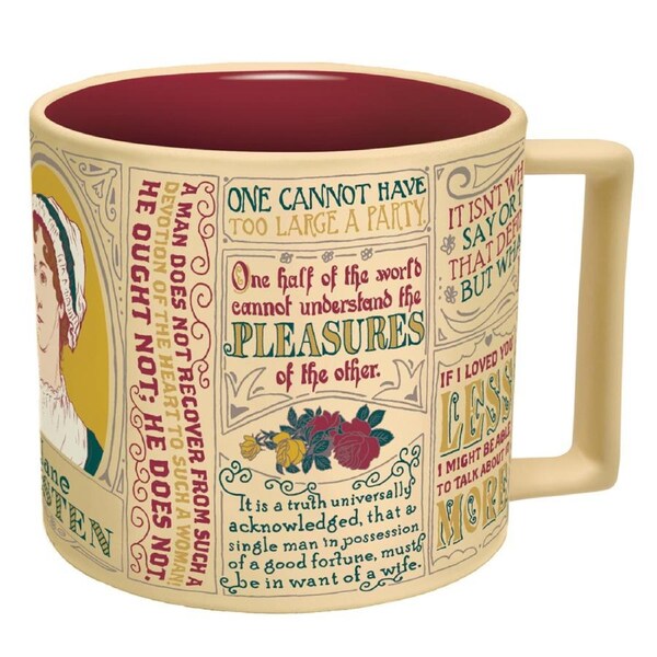 Unemployed Philosophers Guild 11cm/12oz Jane Austen Coffee/Tea Mug Drinking Cup