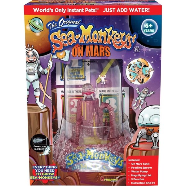 The Original Sea-Monkeys 14cm On Mars Hatch/Grow Pet Kids/Children Toy Kit 6y+