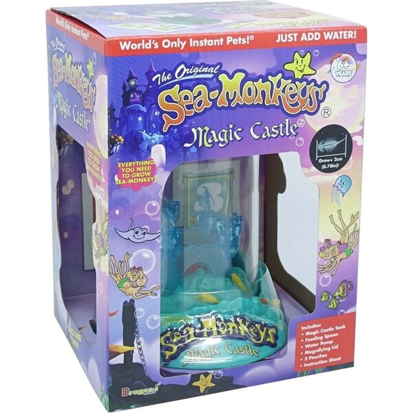 The Original Sea-Monkeys 14cm Magic Castle Hatch/Grow Pet Kids Fun Toy Kit 6y+