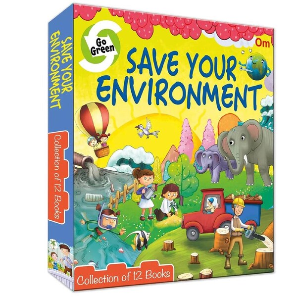 12pc Om Publishing Save Your Environment Children's Book Collection Set 8-12Y+