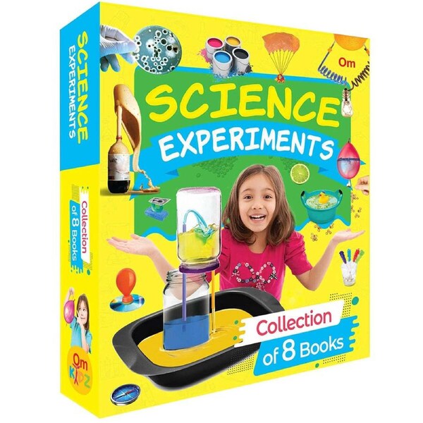8pc Om Publishing Science Experiments Children's Book Collection Set 8-12Y+