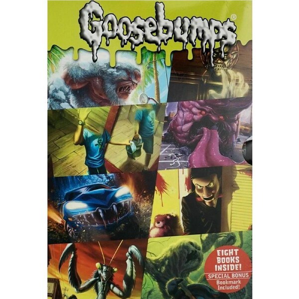 8pc Promotional Goosebumps Frightening Halloween Kids Collection Book Set 8-12Y+