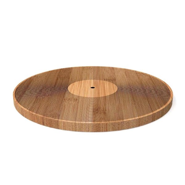 Pikkii Record 30cm Round Wooden Chopping Board Home/Kitchen Cutting Pad Brown