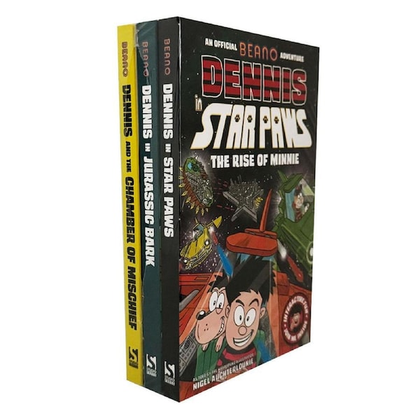 3pc Promotional Beano Dennis The Menace Children's Book Collection Set 8-12Y+