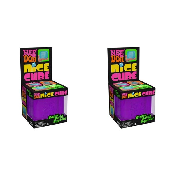 2PK Schylling Nee Doh Nice Cube Kid Sensory Squishy/Squeeze Play Toy 6cm Asst 3+
