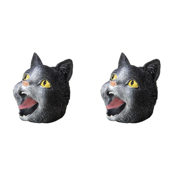 2PK Schylling Stretchy Cat Hand Puppet Kids Fun Pretend Play Toy 15cm Asst. 5+
