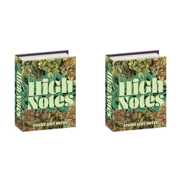 2PK Unemployed Philosophers Guild Sticky Note Office Stationery 10cm High Notes