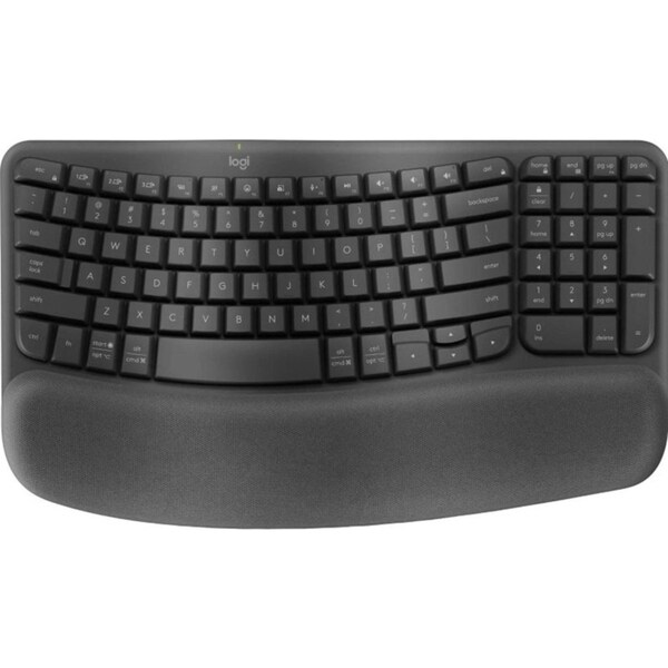 Logitech Wave Keys Keyboard Wireless Ergonomic Black