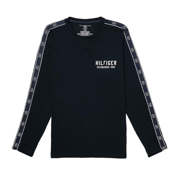 Tommy Hilfiger Mens Sleep/Loungewear Pyjama French Terry Long Sleeve Dark Navy L