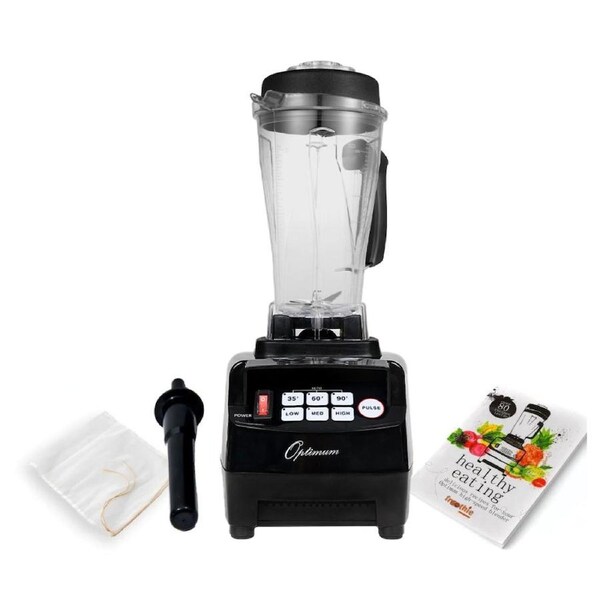 Optimum 8200 High-Speed Blender, BPA-Free Pitcher, 2238W, Stainless Steel 6-blade Assembly Black