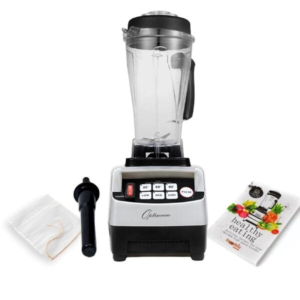 Optimum 8200 High-Speed Blender, BPA-Free Pitcher, 2238W, Stainless Steel 6-blade Assembly Silver