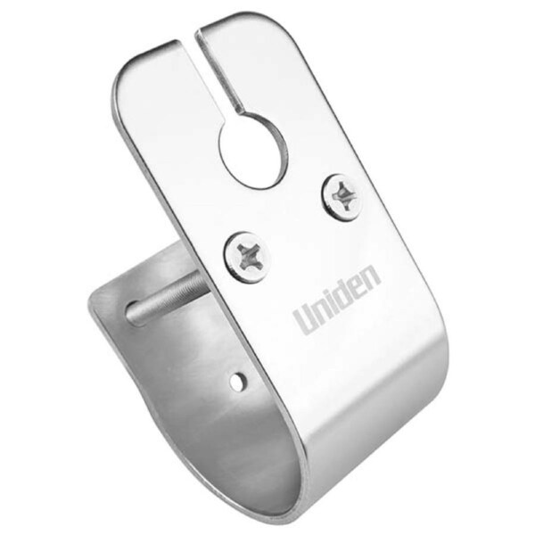 Uniden MBU-03 50mm Glossy Stainless Steel Bull Bar Antenna Mount with Cable Slot