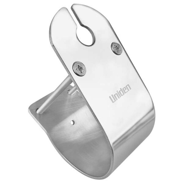 Uniden MBU-04 76mm Glossy Stainless Steel Bull Bar Antenna Mount with Cable Slot