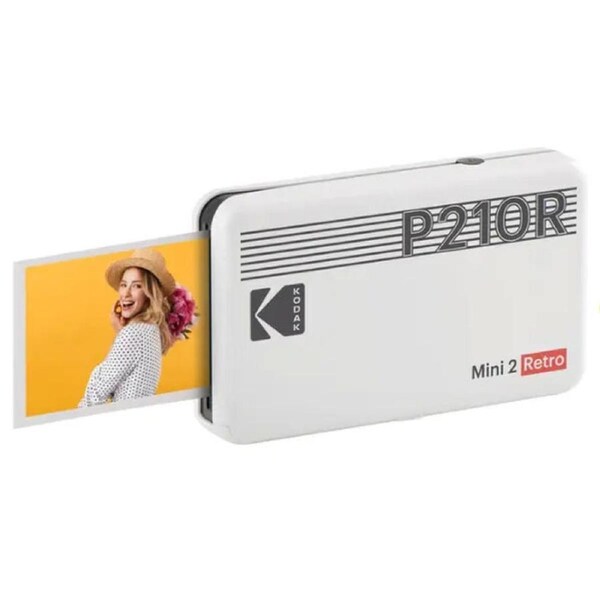 Kodak Mini 2 Retro Instant Portable Photo Printer - White