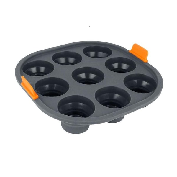 Bakemaster Collapsible Silicone Air Fryer Insert - 9 Cup Mini Muffin