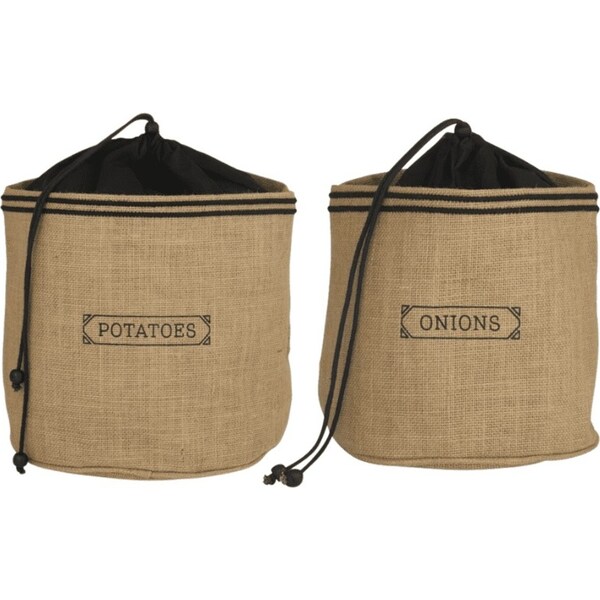 Davis & Waddell Potato and Onion Sack Storage Bag Set of 2