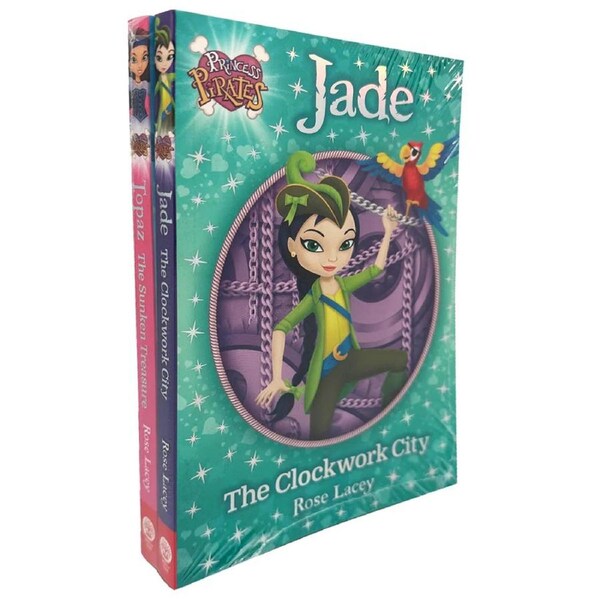 2pc Promotional Princess Pirates Kids Fun Girl Power Book Collection Set 6-9Y+