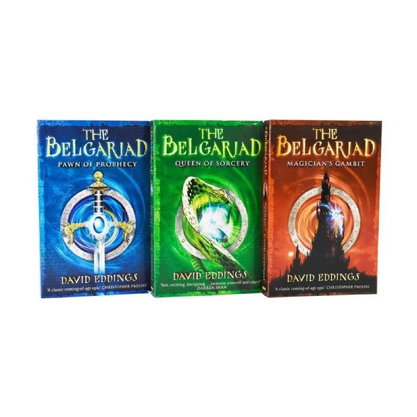 3pc Promotional David Eddings Classic The Belgariad Book Collection Set 14Y+