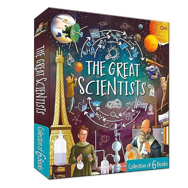 6pc Om Publishing The Great Scientists Book School Learning Collection Set 9Y+
