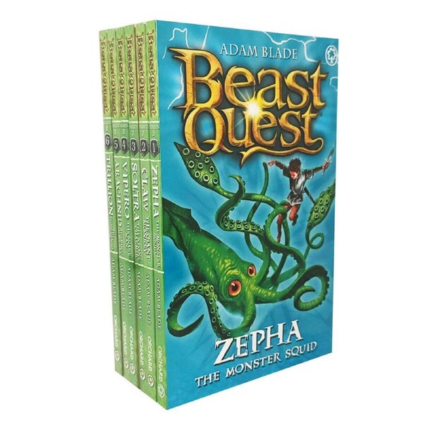 6pc Promotional Beast Quest Series 2 Children's Book Collection Set 8-12Y+