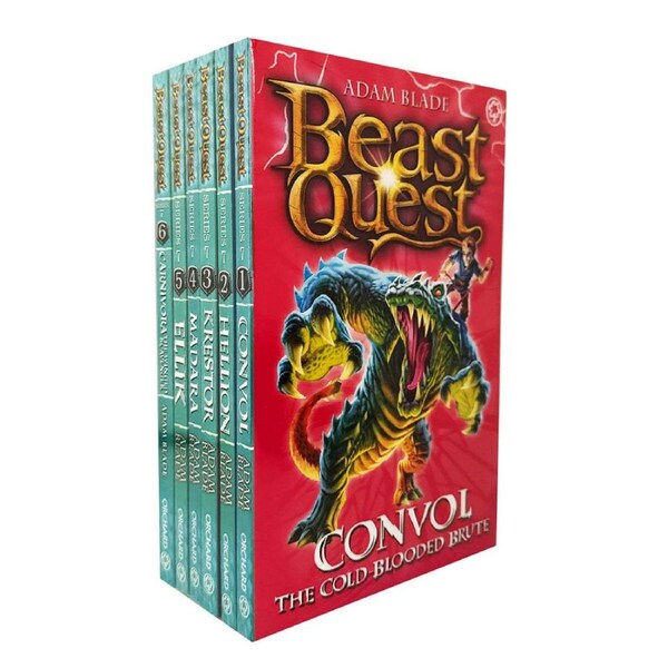 6pc Promotional Beast Quest Series 7 Children's Book Collection Set 8-12Y+