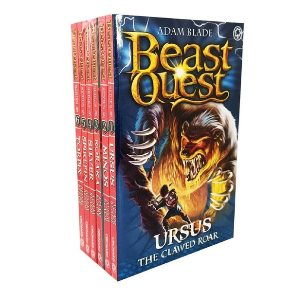 6pc Promotional Beast Quest Series 9 Children's Book Collection Set 8-12Y+