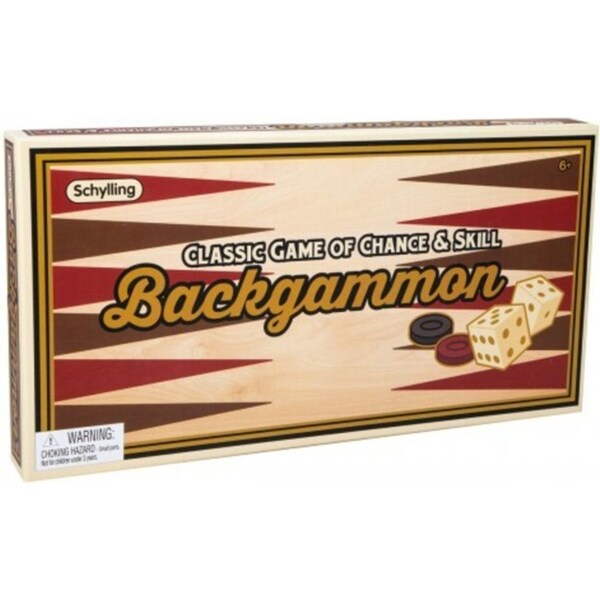 35pc Schylling Backgammon Classic Board Game Set Family Play Fun Party 37cm