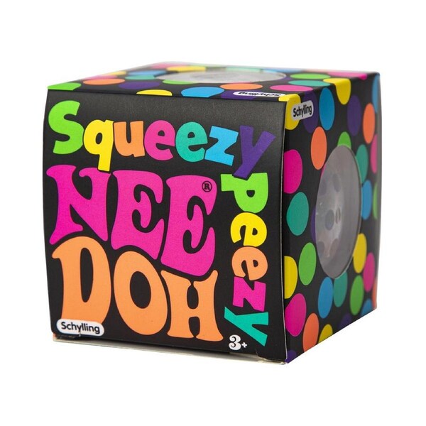 Schylling Nee Doh Squeezy Peezy Kids Sensory Squishy/Squeeze Toy 6cm Asst 3y+