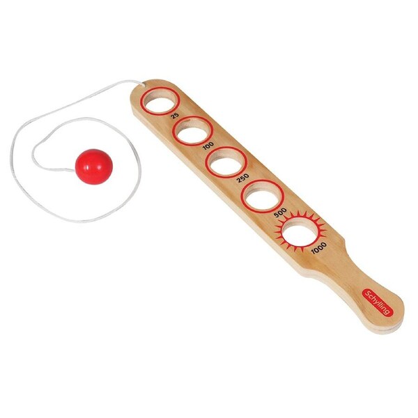 Schylling Wooden Flip Stick/Paddle Ball Game 35.5cm Kids/Children Play Toy 5+