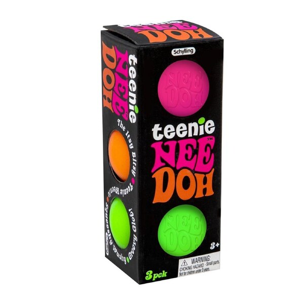 3pc Schylling Teenie Nee Doh Squeeze Balls Kids Squish Toy 3cm Assorted 3y+