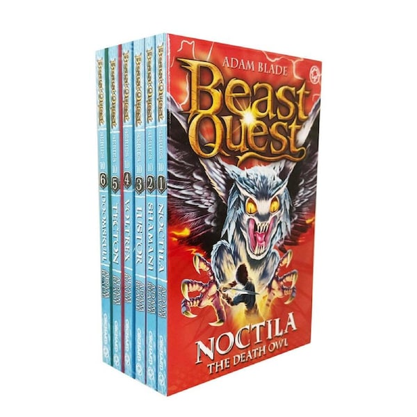 6pc Promotional Beast Quest Series 10 Children's Book Collection Set 8-12Y+
