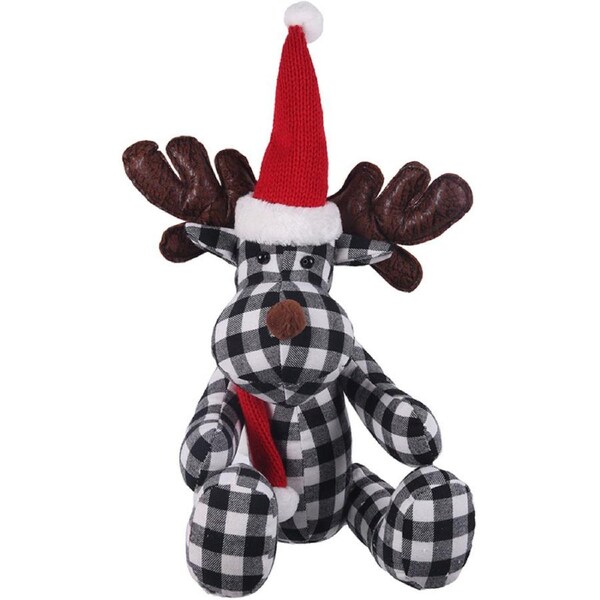 Black & White Reindeer 35.5cm