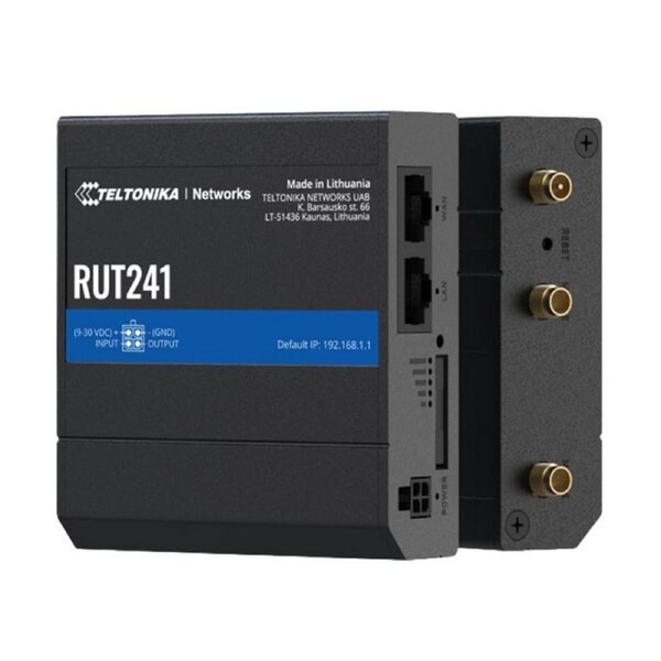 Teltonika RUT241 Instant LTE Failover - Compact and Powerful Industrial 4G LTE [RUT241065000]